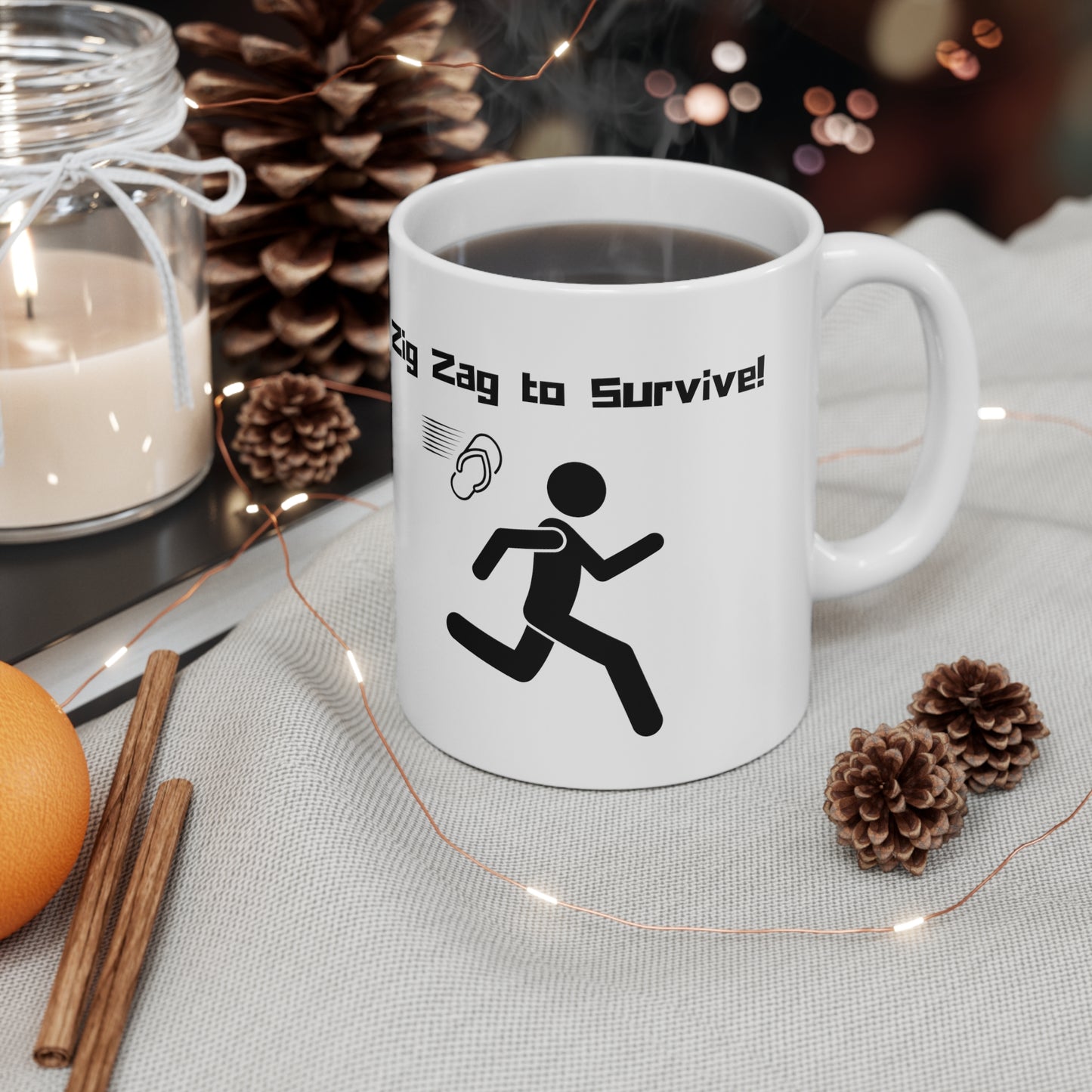 11oz - Mug - Zig Zag to Survive